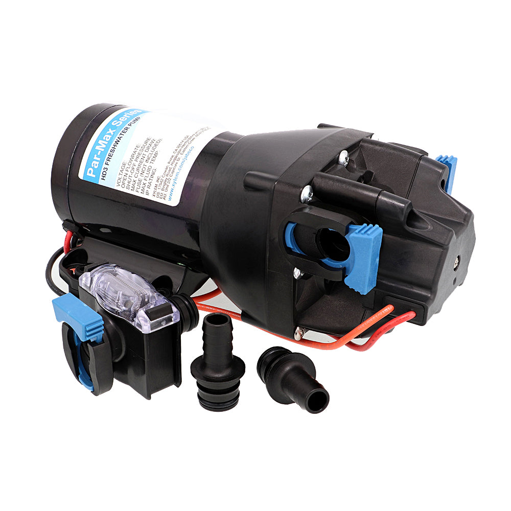 Jabsco Par-Max HD3 Heavy Duty Water Pressure Pump - 12V - 3 GPM - 60 PSI - Deckhand Marine Supply