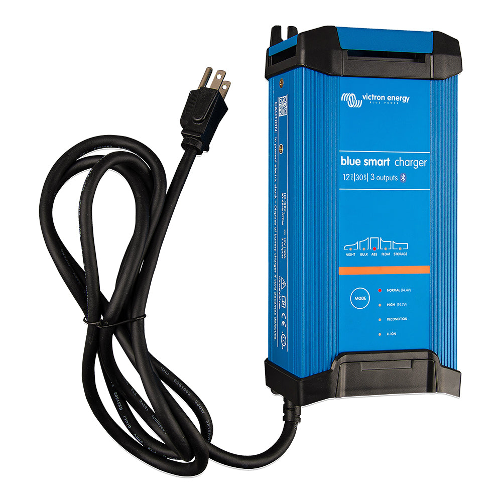 Victron Blue Smart IP22 12VDC 30A 3 Bank 120V Charger - Dry Mount - Deckhand Marine Supply