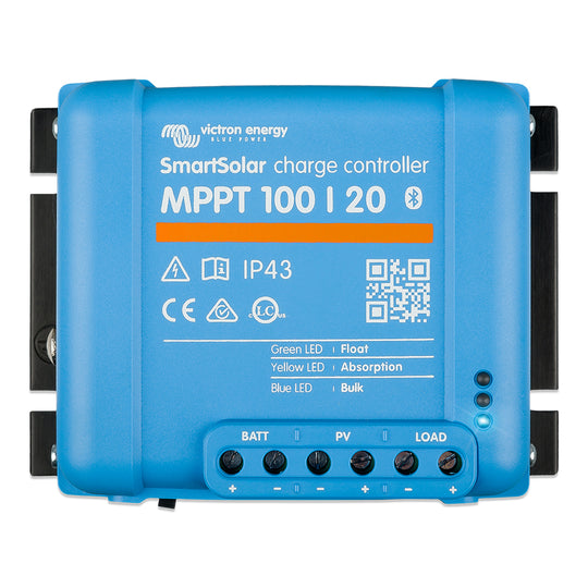 Victron SmartSolar MPPT 100/20 - Up to 48 VDC - UL Approved - Deckhand Marine Supply