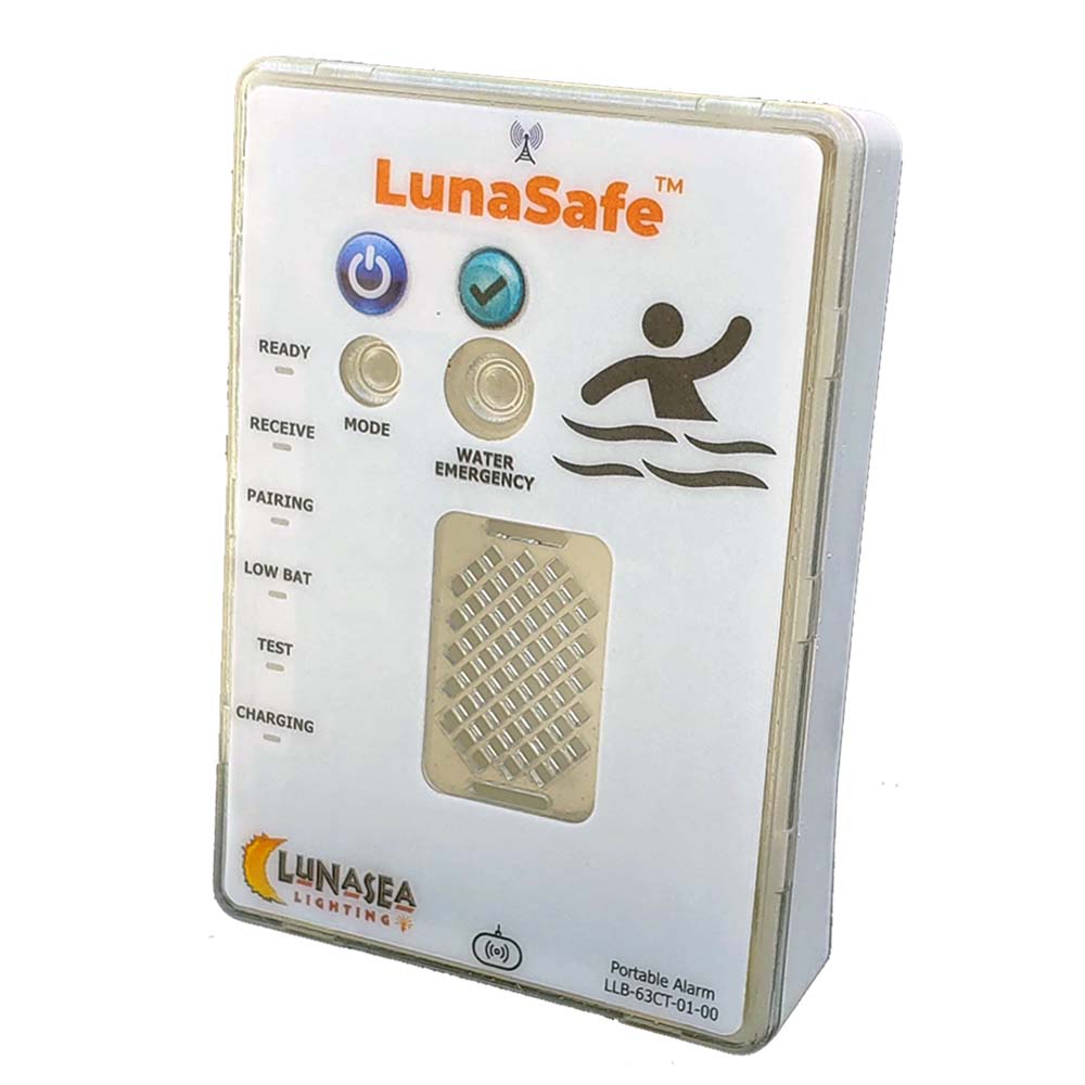Lunasea Controller f/Audible Alarm Receiver w/Strobe Qi Rechargeable - Deckhand Marine Supply