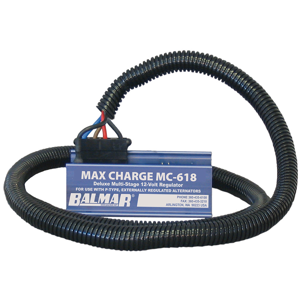 Balmar Max Charge MC-618 Multi-Stage Regulator w/ 54" Harness - 12V - Deckhand Marine Supply