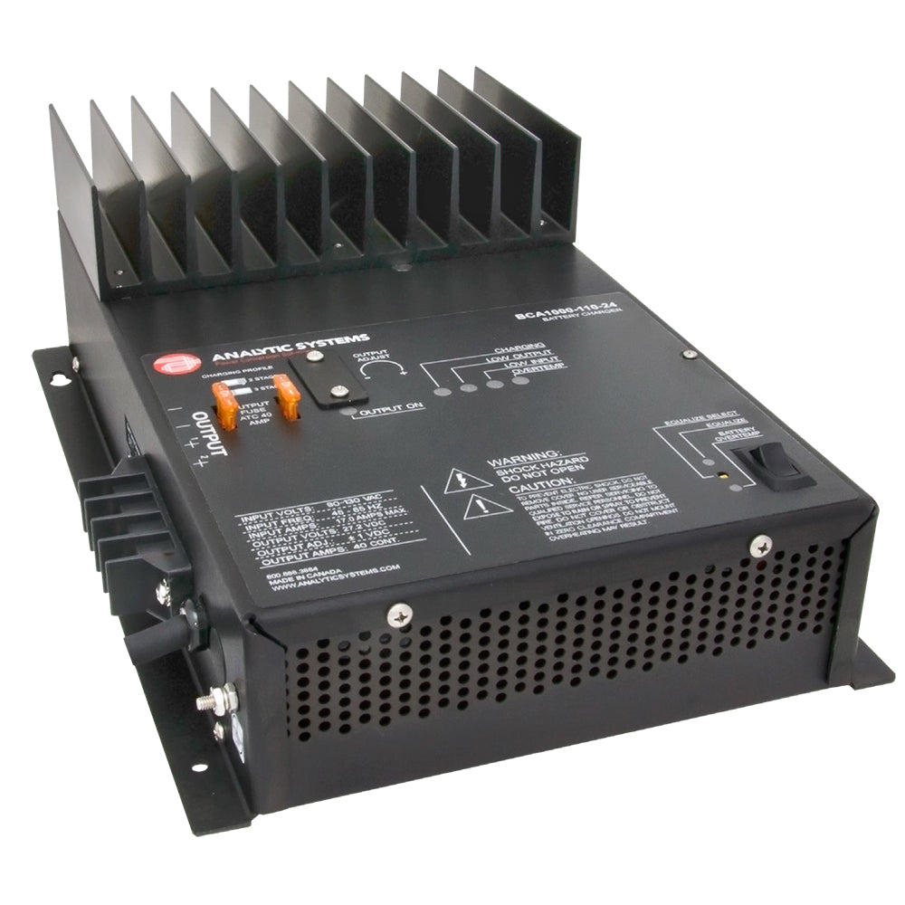 Analytic Systems AC Charger 2-Bank 30A 32V Out/110V In w/Digital Volt/Amp Meter - Deckhand Marine Supply