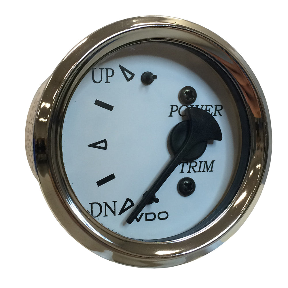 VDO Cockpit Marine 52MM (2-1/16") Trim Gauge f/Volvo/Mercury/Yamaha 2001+ Engines - White Dial/Chrome Bezel - Deckhand Marine Supply