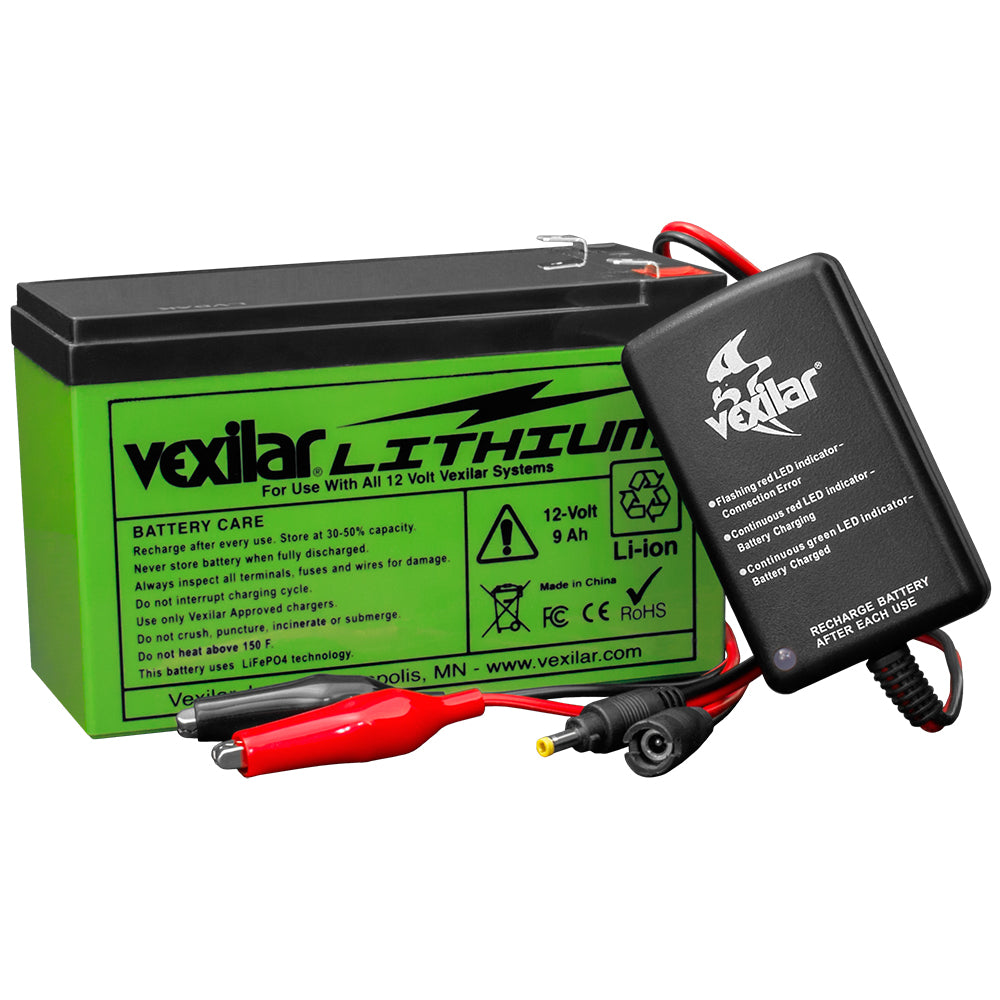 Vexilar 12V Lithium Ion Battery  Charger - Deckhand Marine Supply