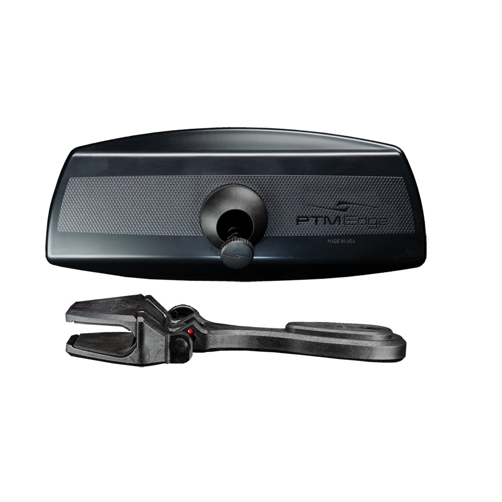 PTM Edge Mirror/Bracket Kit w/VR-100 PRO Mirror  CFR-200 (Black) - Deckhand Marine Supply