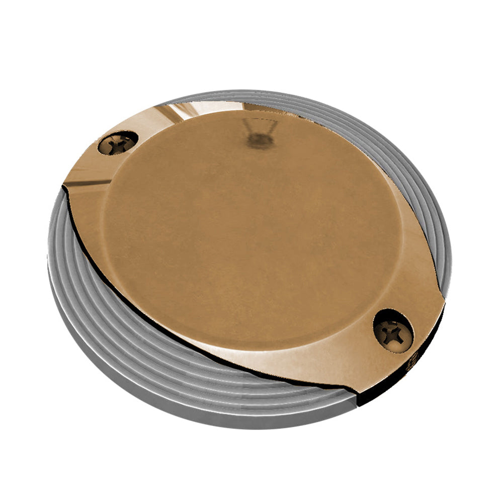 Lumitec Scallop Surface Mount Pathway Light - Spectrum RGBW/Warm White - Bronze Finish - Deckhand Marine Supply