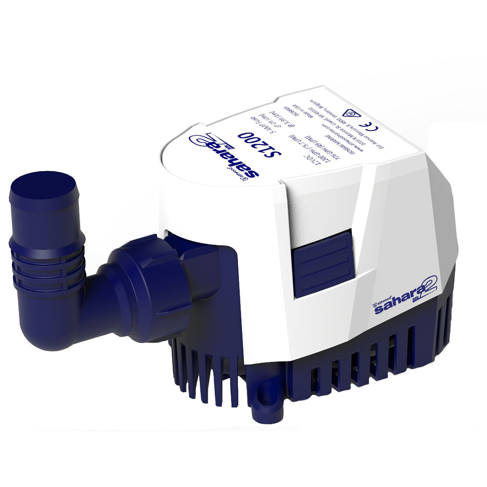 Attwood Sahara MK2 S1200 Bilge Pump 1200 GPH - 12V - Automatic - Deckhand Marine Supply