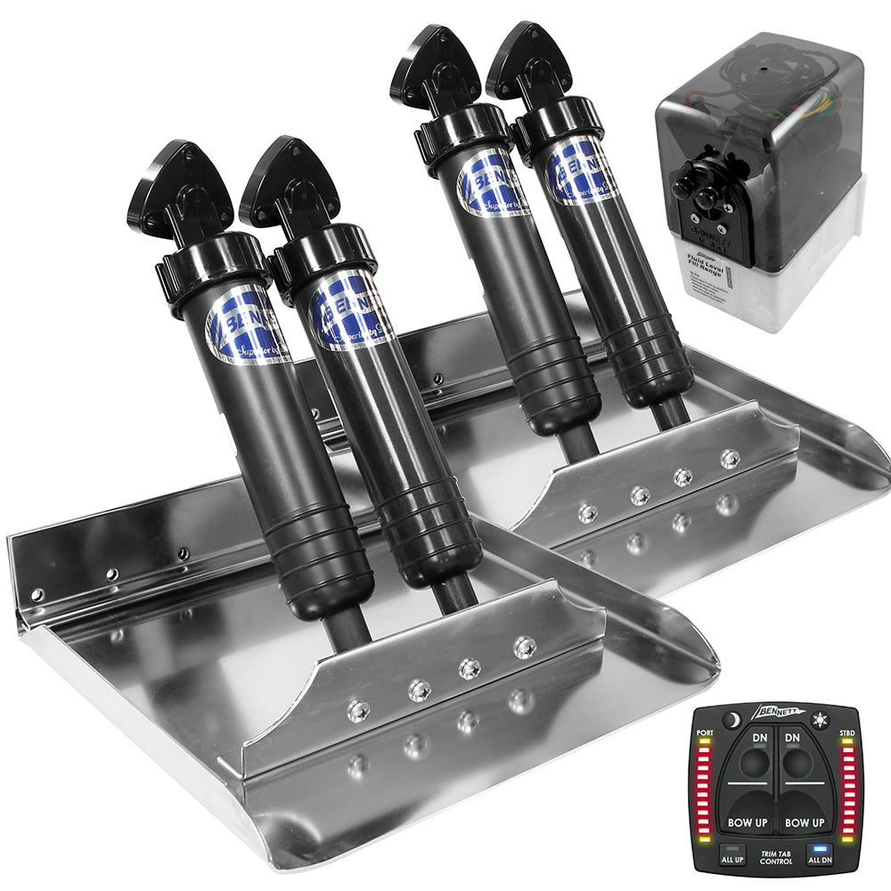 Bennett Marine 12x12 Sport Tab System w/One Box Indication - Deckhand Marine Supply