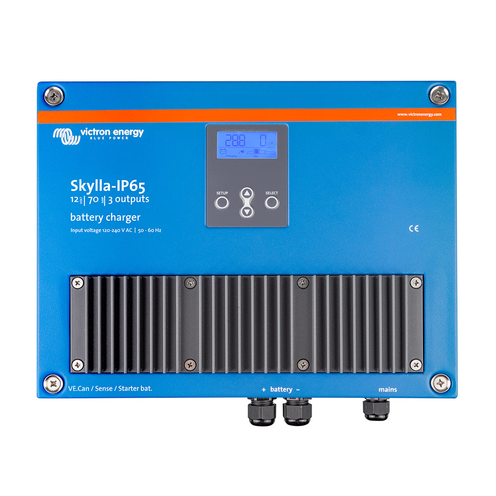 Victron Skylla-IP65 12/70 3-Bank 120-240VAC Battery Charger - Deckhand Marine Supply