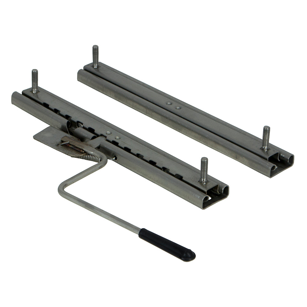 Springfield 2-Piece Chair Slide Rails - Bent Handle - Deckhand Marine Supply