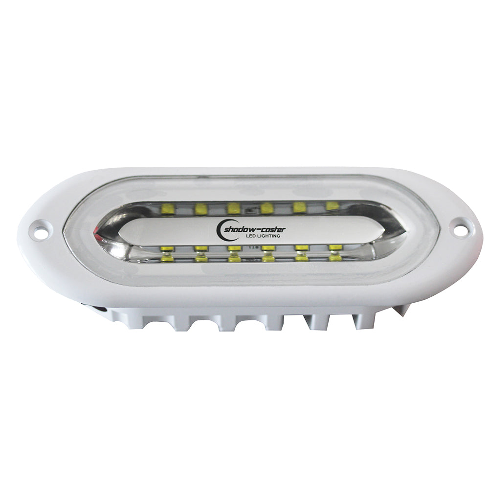 Shadow-Caster SCM-SL Series Flush Mount Spreader Light - White Housing - White/Blue/Red - Deckhand Marine Supply