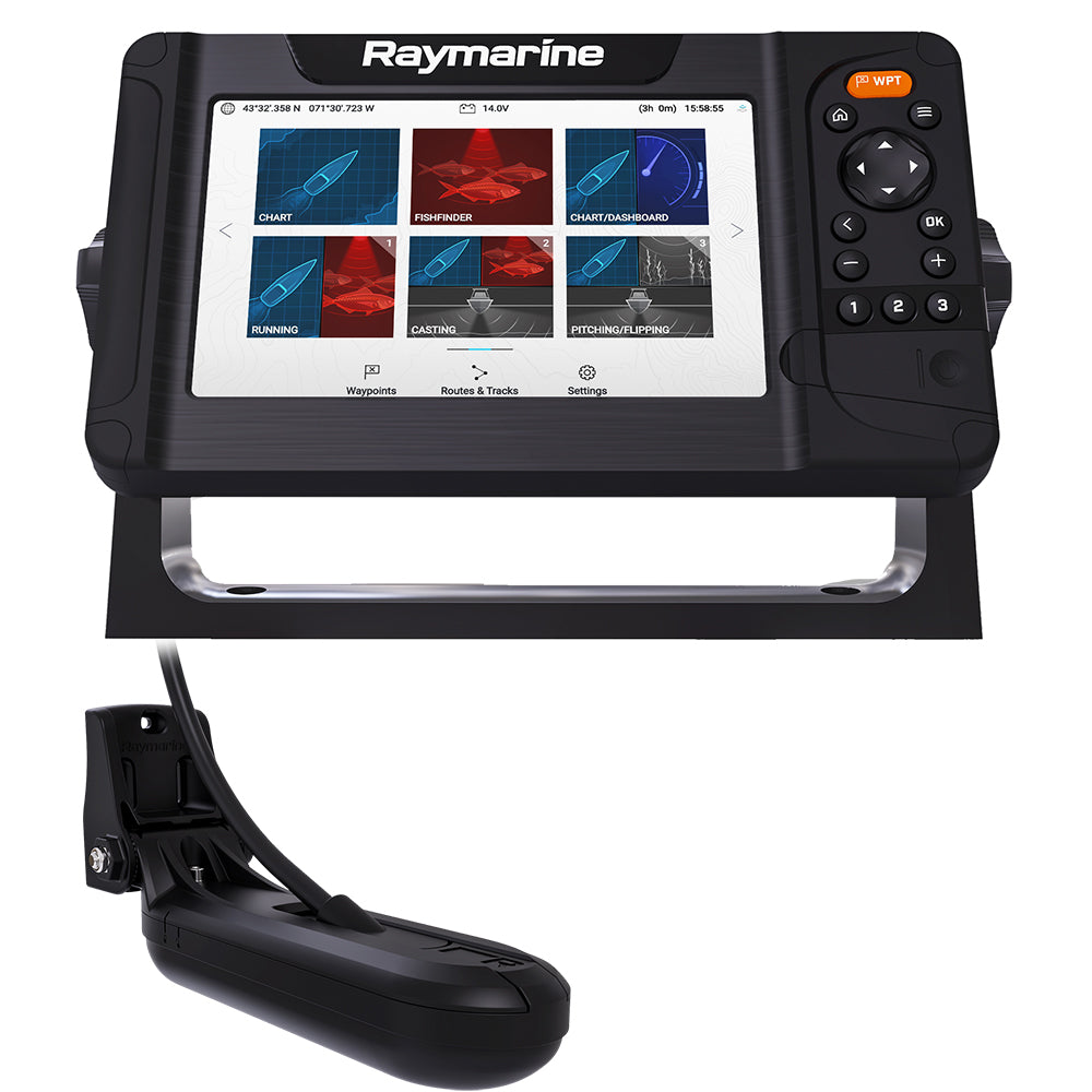 Raymarine Element 7 HV Combo w/HV-100 Transom Mount Transducer  Lighthouse North America Chart - Deckhand Marine Supply