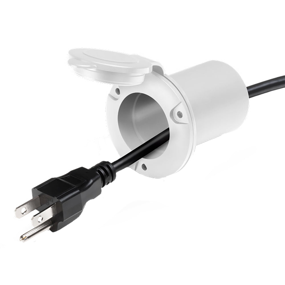 Guest AC Universal Plug Holder - White - Deckhand Marine Supply
