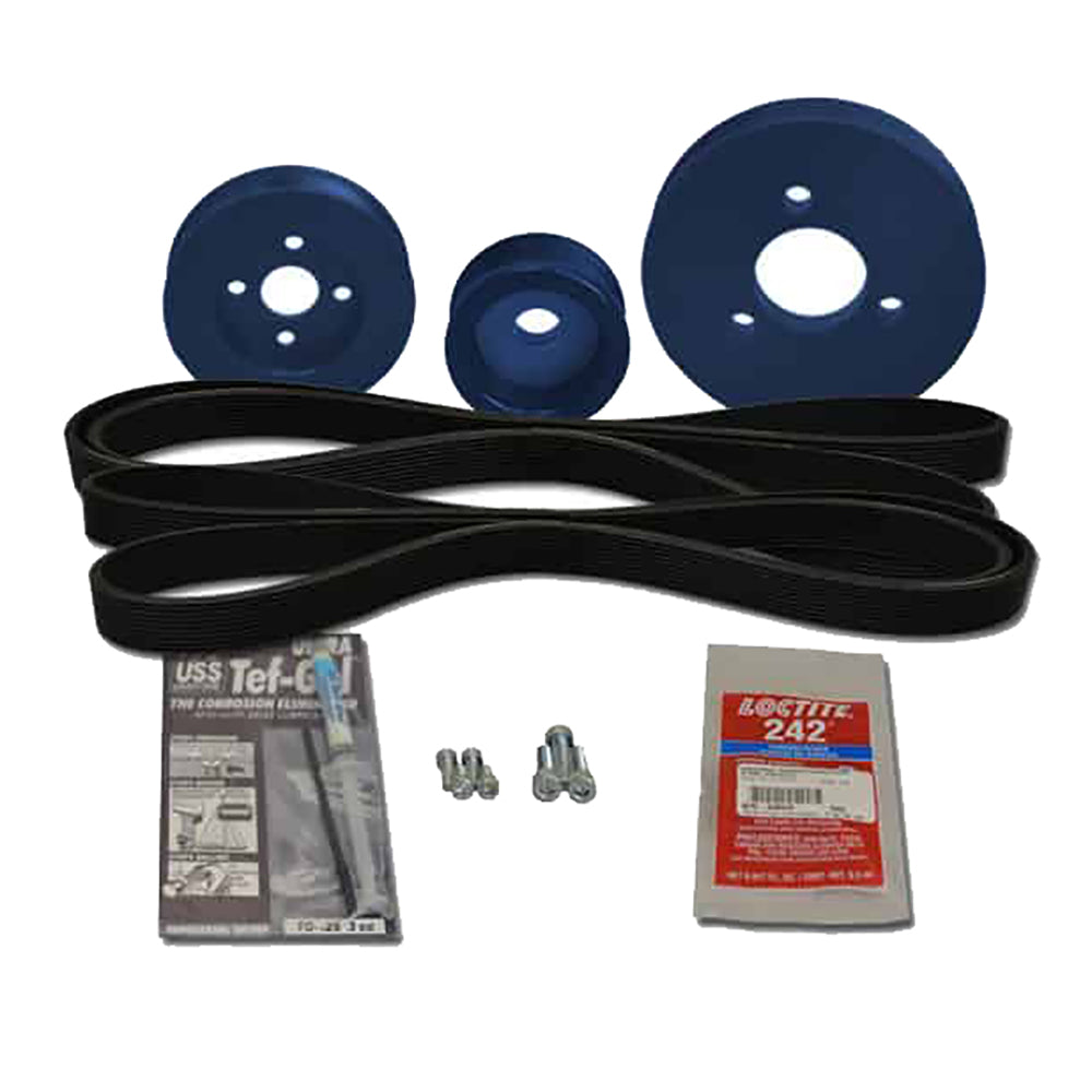 Balmar Pulley Kit, Westerbeke 18, 21A, 27A, 35B, 38B, 42B - Deckhand Marine Supply