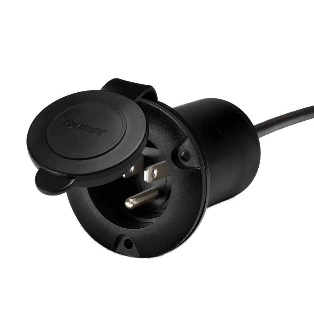 Guest AC Universal Plug Holder - Black - Deckhand Marine Supply