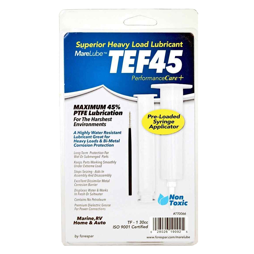 Forespar Marelube TEF45 30cc Syringe - Deckhand Marine Supply