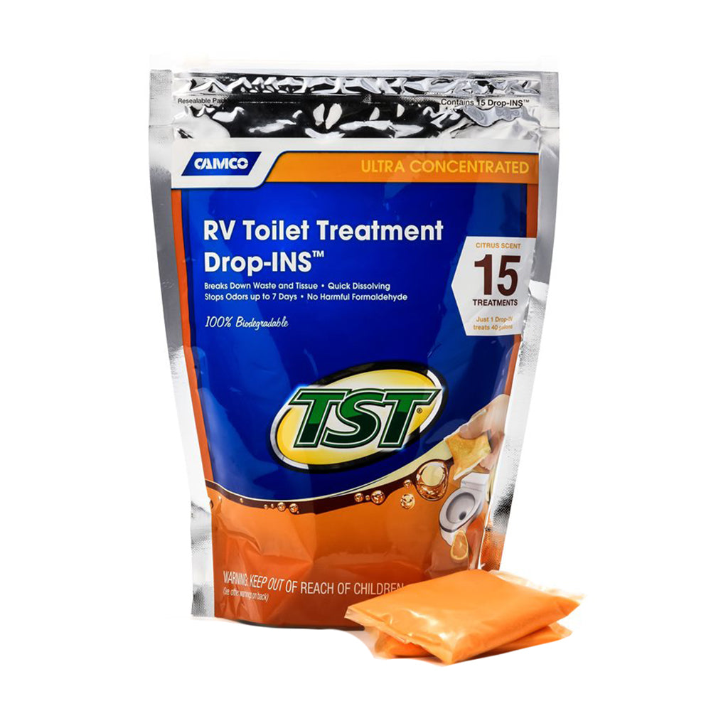Camco TST Orange RV Toilet Treatment Drop-Ins *15-Pack - Deckhand Marine Supply