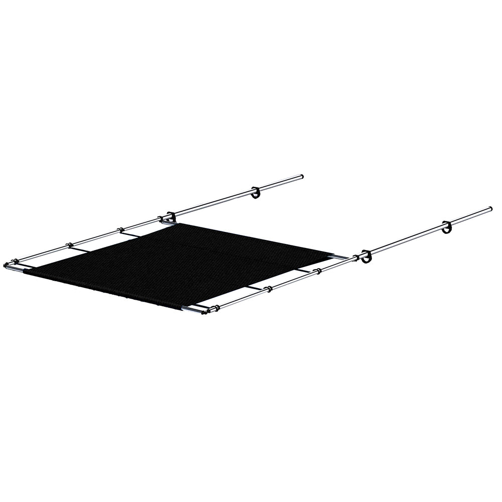 SureShade PTX Power Shade - 57" Wide - Stainless Steel - Black - Deckhand Marine Supply