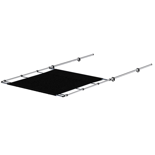 SureShade PTX Power Shade - 57" Wide - Stainless Steel - Black - Deckhand Marine Supply