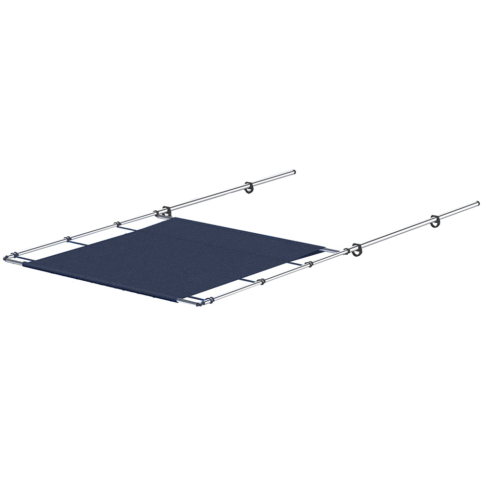 SureShade PTX Power Shade - 51" Wide - Stainless Steel - Navy - Deckhand Marine Supply
