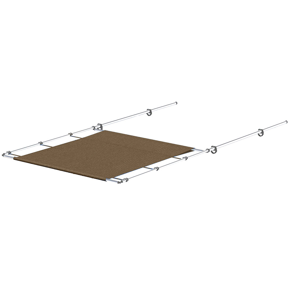 SureShade PTX Power Shade - 57" Wide - Stainless Steel - Toast - Deckhand Marine Supply