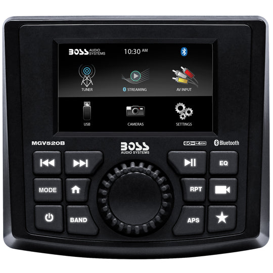 Boss Audio MGV520B Marine Stereo w/AM/FM/BT/USB/Rear Camera - Deckhand Marine Supply
