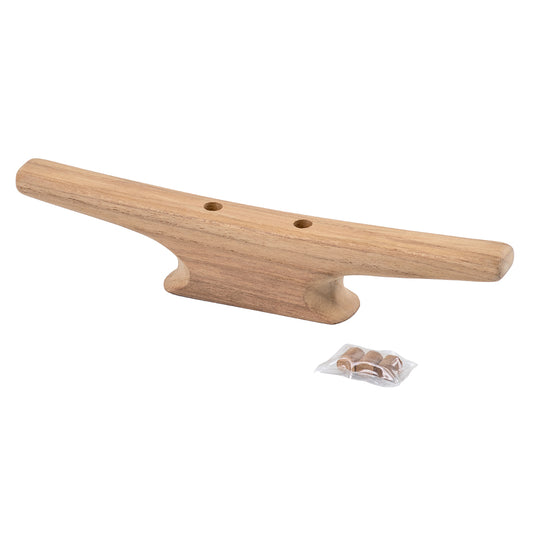 Whitecap 10" Cleat - Teak - Deckhand Marine Supply