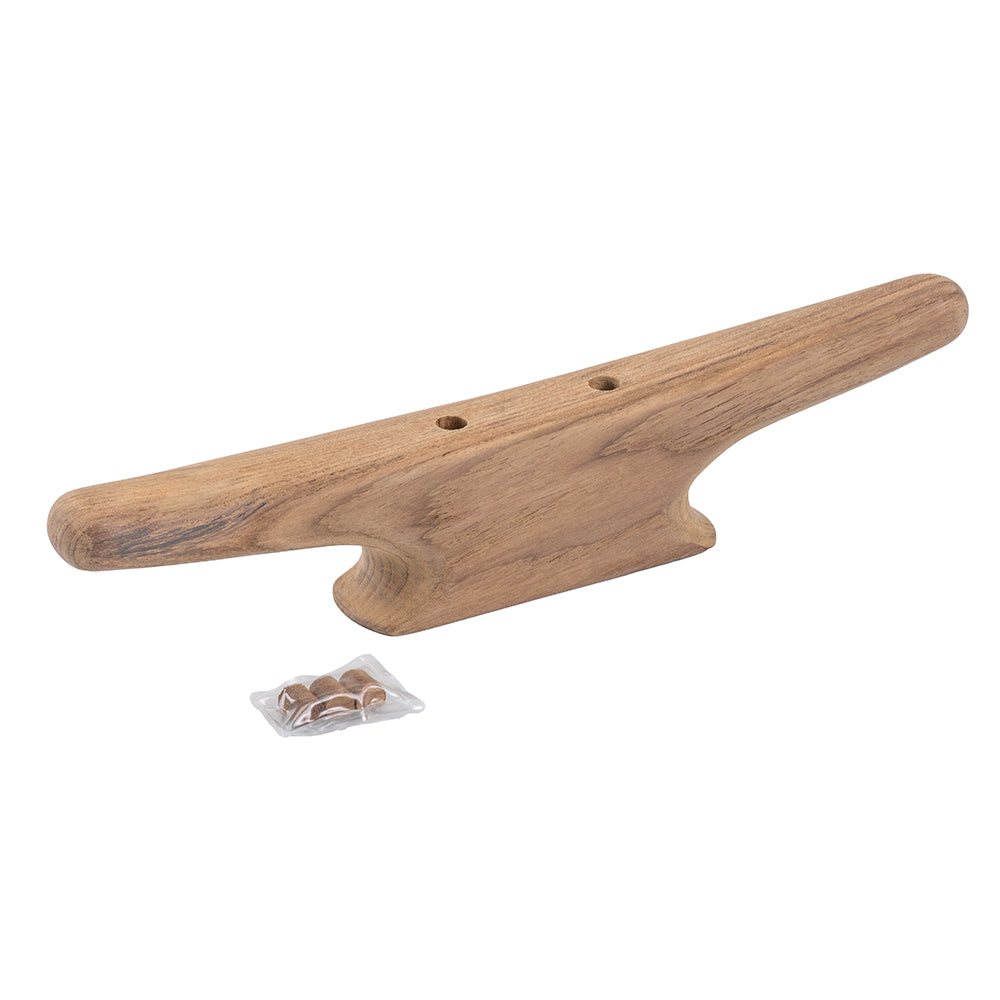 Whitecap 12" Cleat - Teak - Deckhand Marine Supply