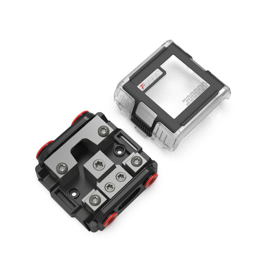 T-Spec VPNB2 MANL 2 Position All-In-One Distribution Block w/Cover - Deckhand Marine Supply