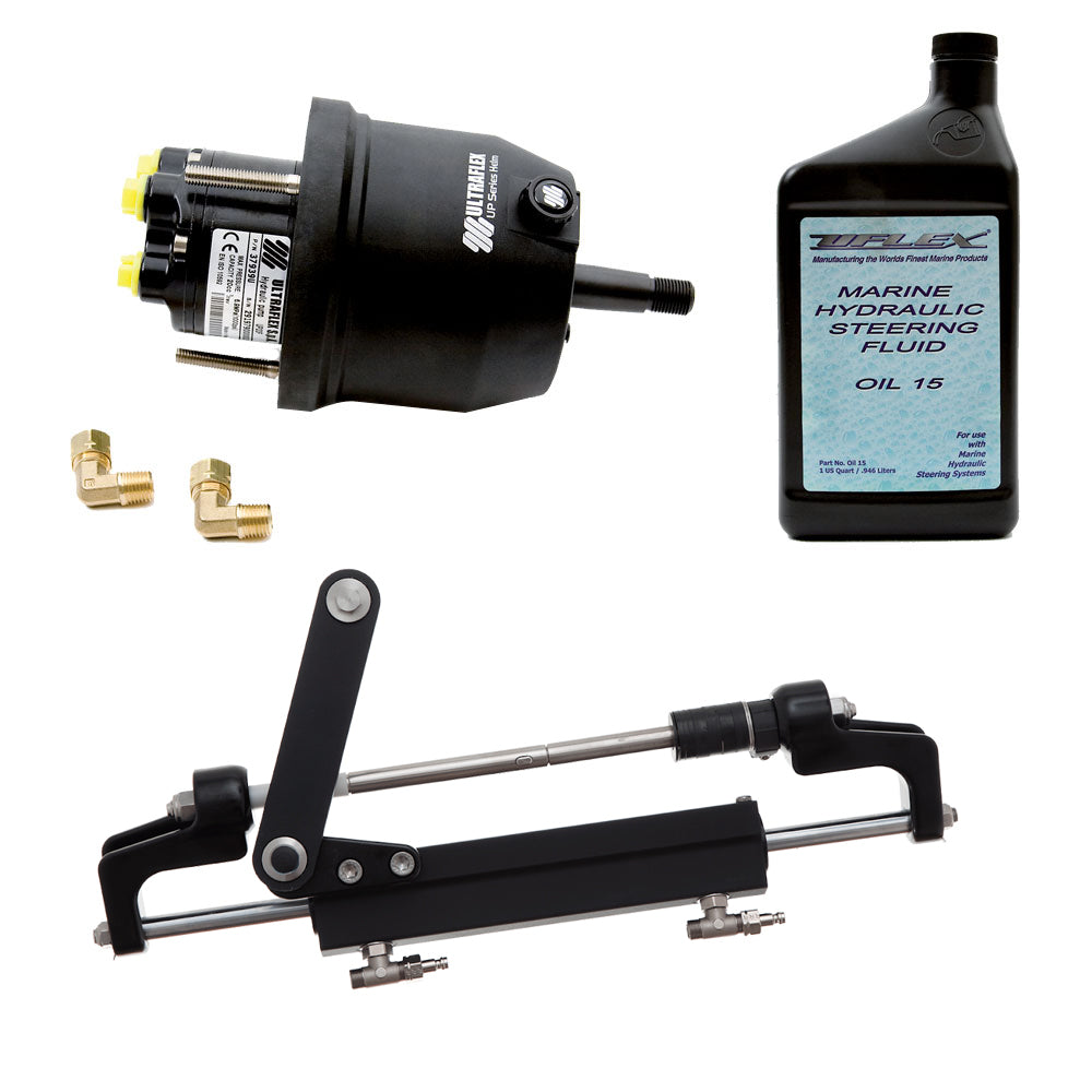 Uflex HYCO 1.1 Front Mount OB System up to 175HP - Includes UP20 FM Helm, 2qts of Oil, UC95-OBF Cylinder - Deckhand Marine Supply
