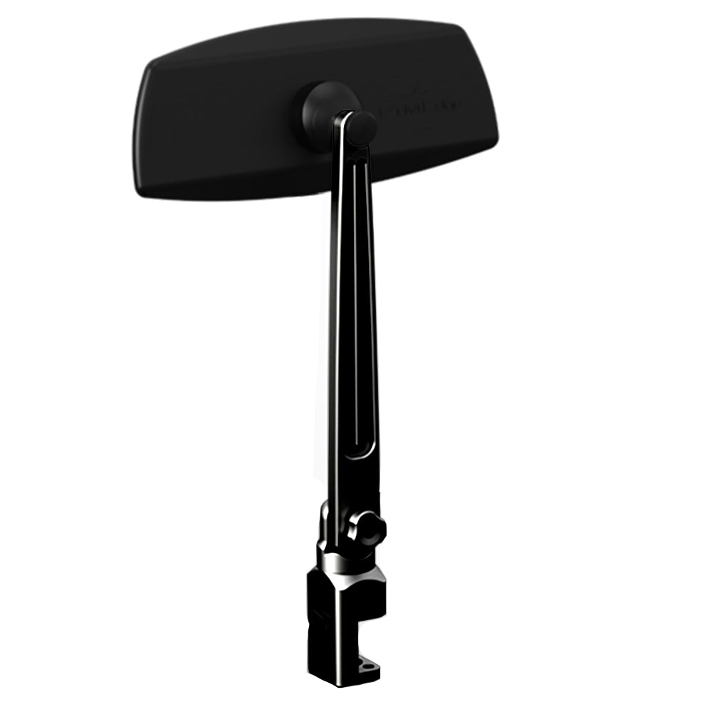PTM Edge Pontoon Mirror/Bracket Kit w/VR-100 Pro  PCX-200 (Black) - Deckhand Marine Supply