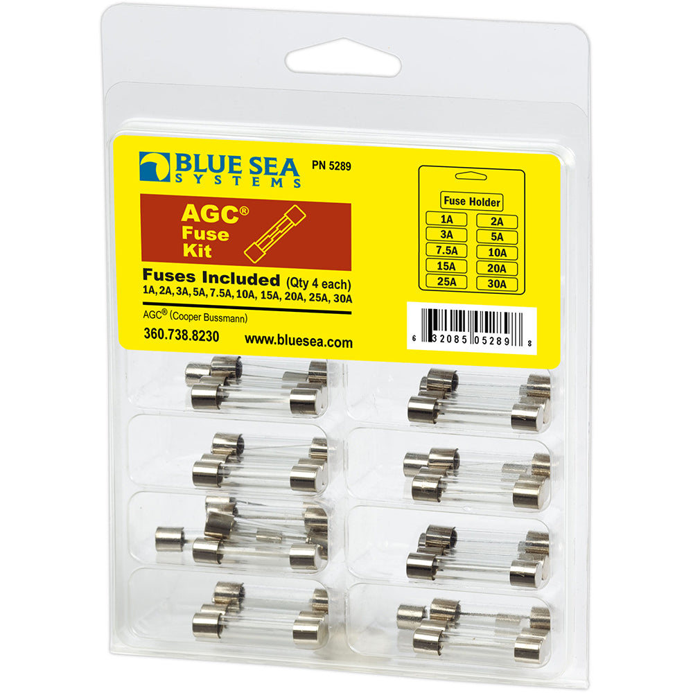 Blue Sea 5289 AGC Fuse Kit - 41-Piece - Deckhand Marine Supply