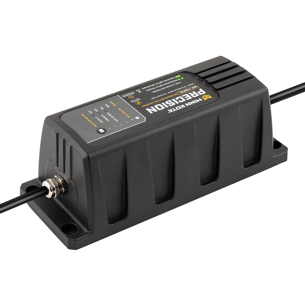 Minn Kota On-Board Precision Charger MK-110 PCL 1 Bank x 10 AMP LI Optimized Charger - Deckhand Marine Supply