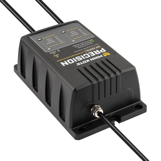 Minn Kota On-Board Precision Charger MK-220 PCL 2 Bank x 10 AMP LI Optimized Charger - Deckhand Marine Supply