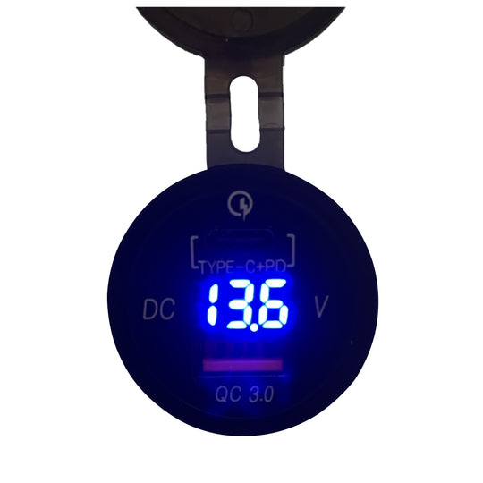 Poly-Planar Panel Mount USB Charging Ports - 12V - Deckhand Marine Supply
