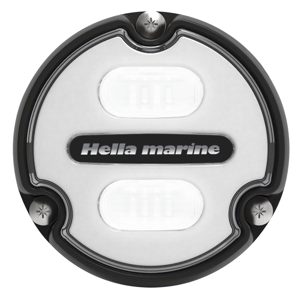 Hella Marine Apelo A1 Blue White Underwater Light - 1800 Lumens - Black Housing - White Lens - Deckhand Marine Supply