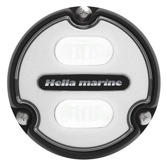 Hella Marine Apelo A1 Blue White Underwater Light - 1800 Lumens - Black Housing - White Lens - Deckhand Marine Supply