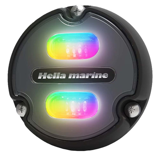 Hella Marine Apelo A1 RGB Underwater Light - 1800 Lumens - Black Housing - Charcoal Lens - Deckhand Marine Supply