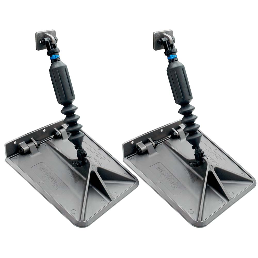 Nauticus SX 9.5 x 10 Smart Tabs 12-16 Boats w/40lb Actuators - 40-80HP - Gunmetal Grey - Deckhand Marine Supply