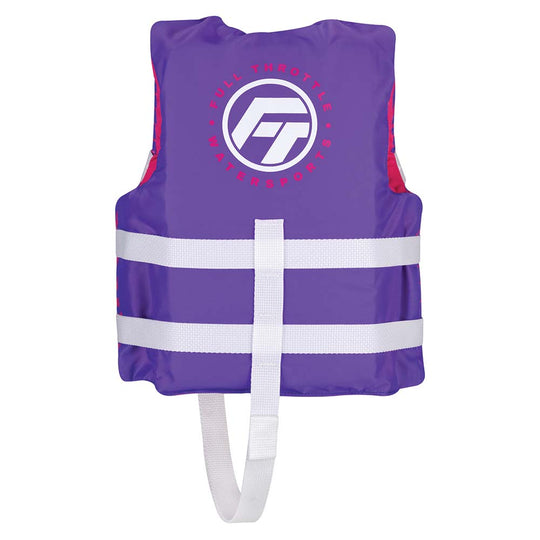 Full Throttle Child Nylon Life Jacket - Purple - Deckhand Marine Supply