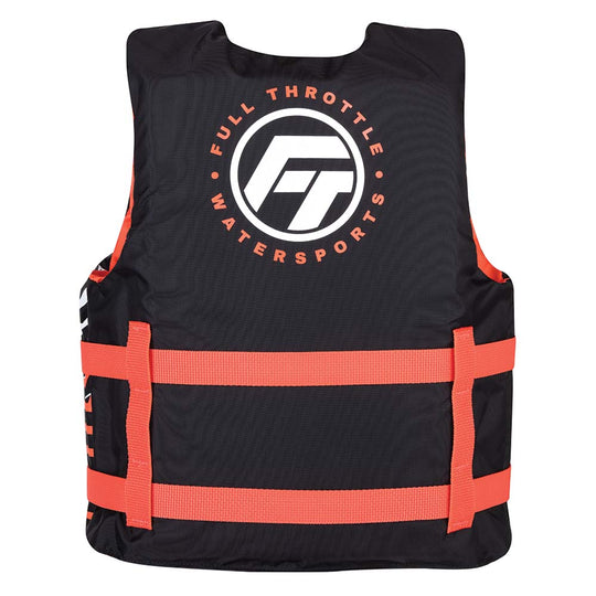 Full Throttle Youth Nylon Life Jacket - Pink/Black - Deckhand Marine Supply