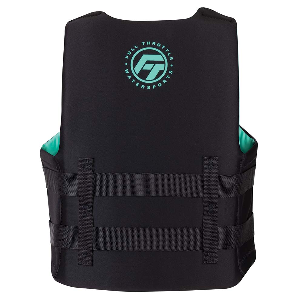 Full Throttle Adult Rapid-Dry Life Jacket - S/M - Aqua/Black - Deckhand Marine Supply
