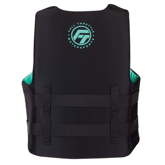 Full Throttle Adult Rapid-Dry Life Jacket - S/M - Aqua/Black - Deckhand Marine Supply