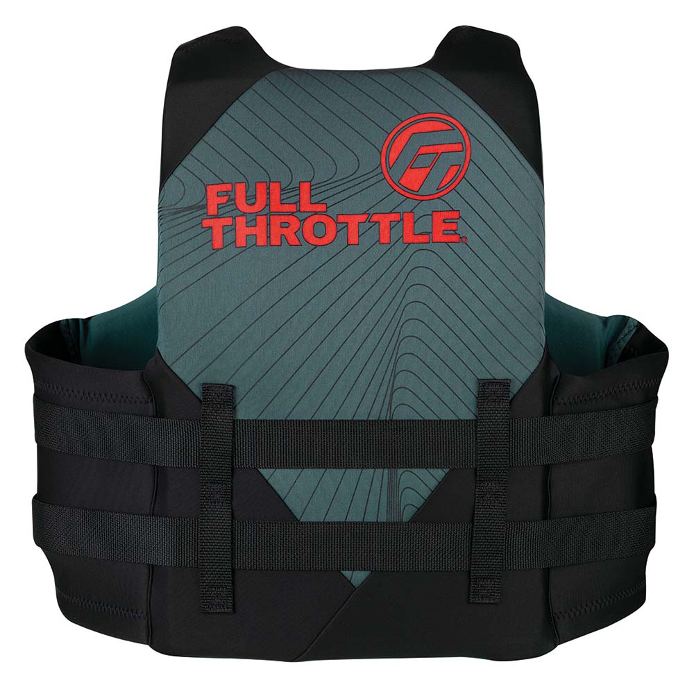 Full Throttle Adult Rapid-Dry Life Jacket - 2XL/4XL - Grey/Black - Deckhand Marine Supply