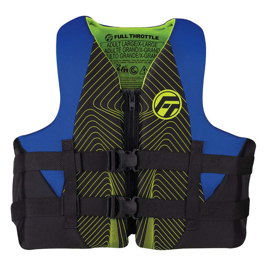 Full Throttle Adult Rapid-Dry Life Jacket - S/M - Blue/Black - Deckhand Marine Supply