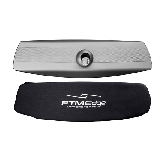 PTM Edge VR-140 Elite Mirror  Cover Combo - Titanium Grey - Deckhand Marine Supply