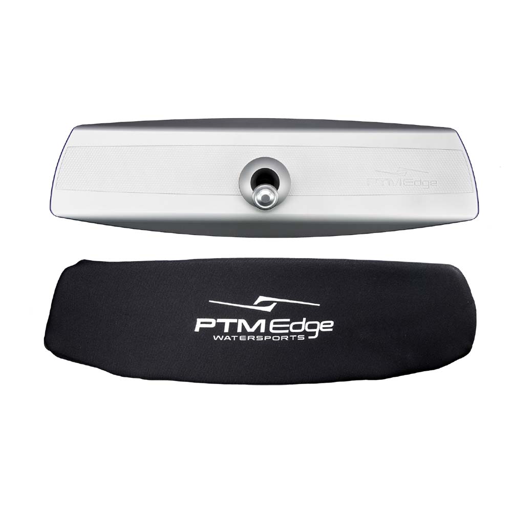 PTM Edge VR-140 Elite Mirror  Cover Combo - Silver - Deckhand Marine Supply