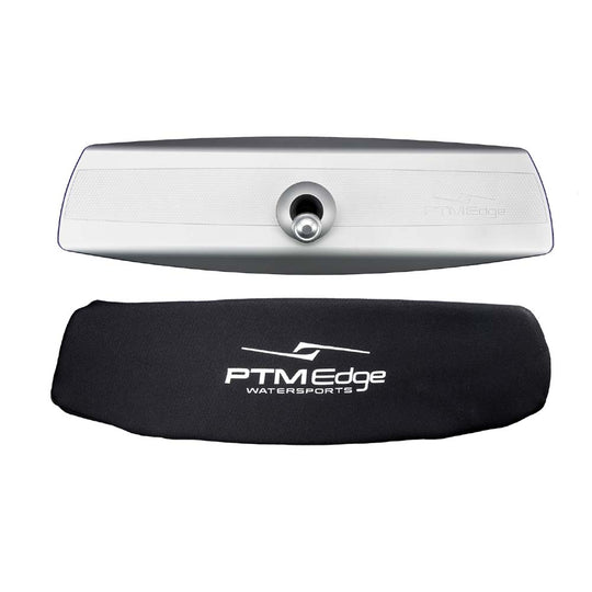 PTM Edge VR-140 Elite Mirror  Cover Combo - Silver - Deckhand Marine Supply