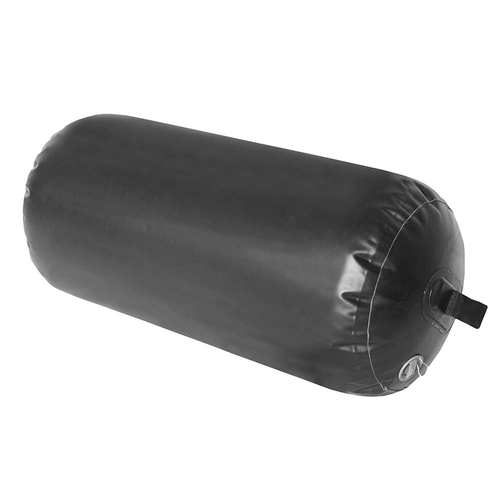 Taylor Made Super Duty Inflatable Yacht Fender - 18" x 42" - Black - Deckhand Marine Supply
