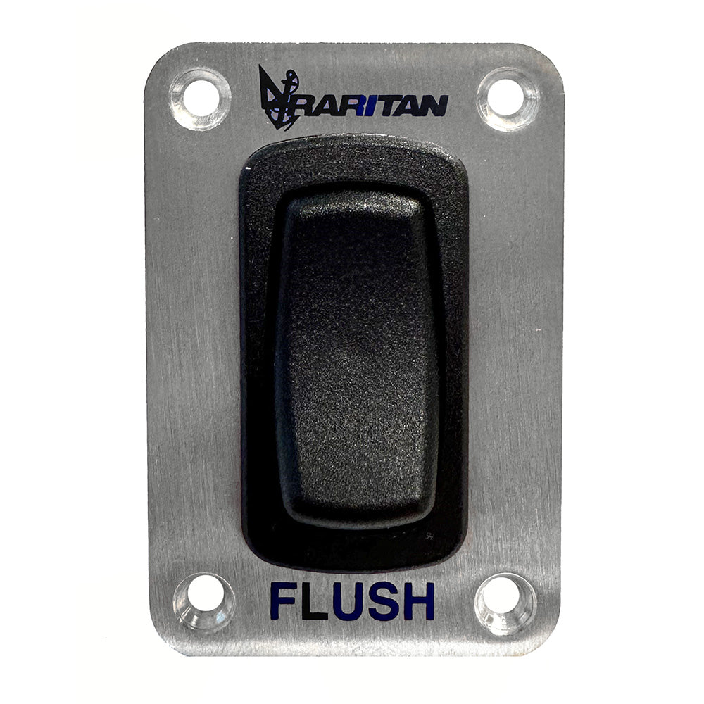 Raritan Momentary Flush Switch w/Stainless Steel Faceplate - Deckhand Marine Supply